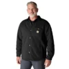 Casaco de camisa acolchoado de corte largo e tecido pesado com fecho de molas Rain Defender®