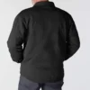 Casaco de camisa acolchoado de corte largo e tecido pesado com fecho de molas Rain Defender®