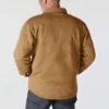 Casaco de camisa acolchoado de corte largo e tecido pesado com fecho de molas Rain Defender®
