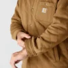 Casaco de camisa acolchoado de corte largo e tecido pesado com fecho de molas Rain Defender®