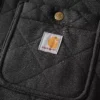 Casaco de camisa acolchoado de corte largo e tecido pesado com fecho de molas Rain Defender®