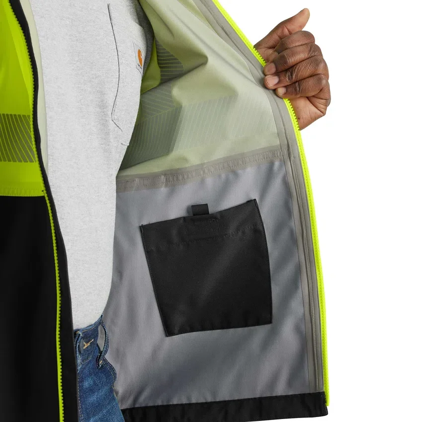 Casaco de chuva impermeável de alta visibilidade Classe 3 Portsmouth para homem: Casaco Storm Defender