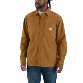 Casaco de lona Fr Rigby para homem - Camisas resistentes ao fogo
