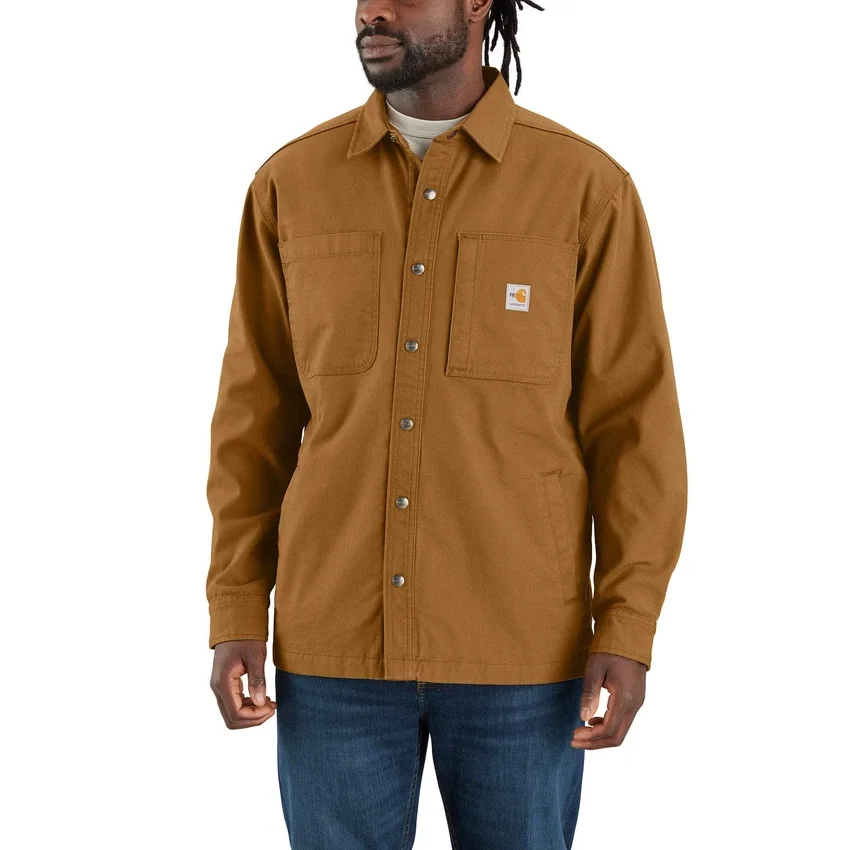 Casaco de lona Fr Rigby para homem - Camisas resistentes ao fogo