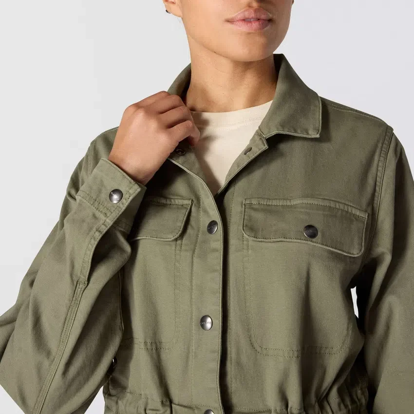 Casaco de lona respirável Tencel™ para mulher