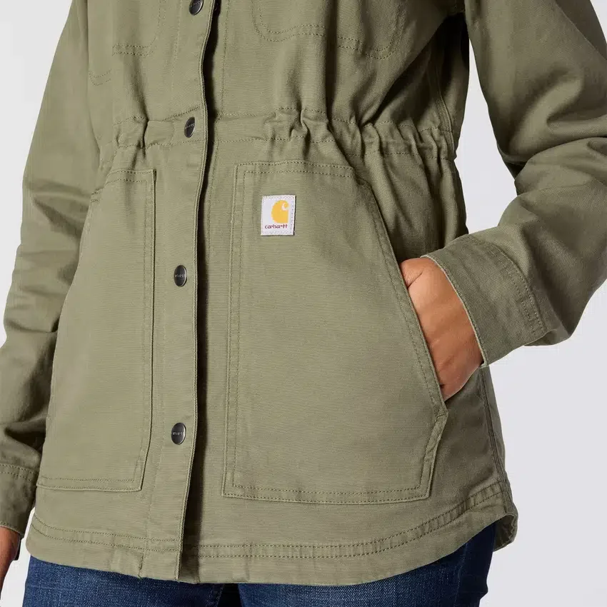 Casaco de lona respirável Tencel™ para mulher