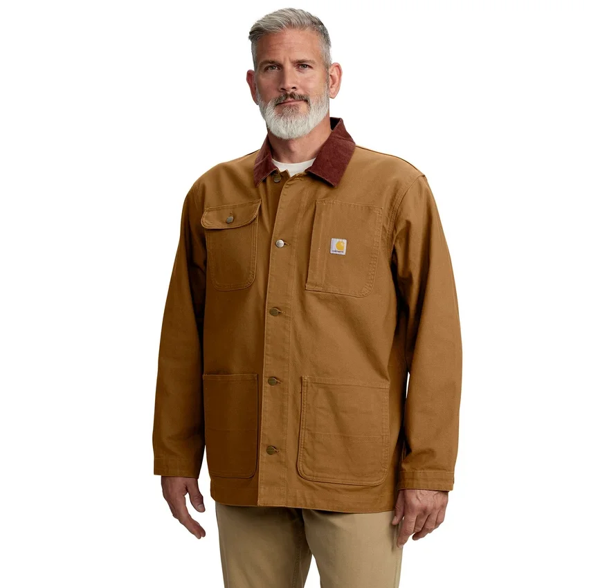 Casaco de trabalho masculino Rugged Flex, de corte largo, em algodão duck elástico