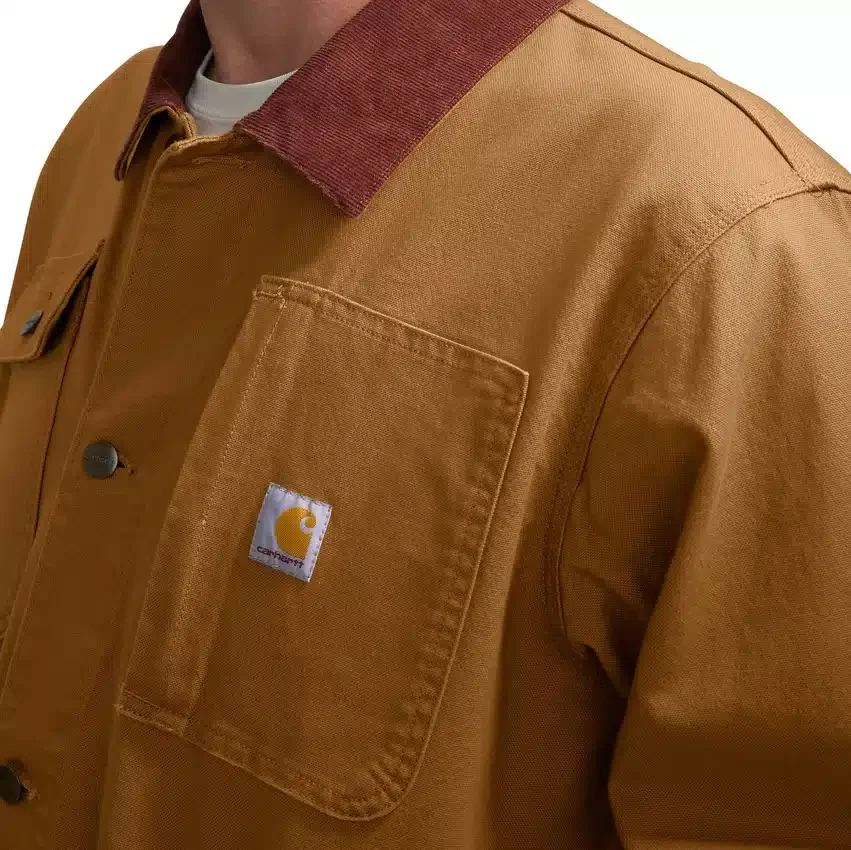 Casaco de trabalho masculino Rugged Flex, de corte largo, em algodão duck elástico