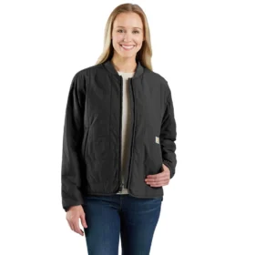 Casaco feminino Rockford leve, com forro de sherpa, isolante e resistente à água - Casaco Rain Defender