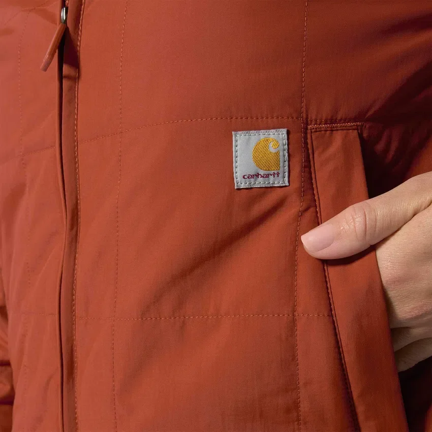 Casaco feminino Rockford leve, com forro de sherpa, isolante e resistente à água - Casaco Rain Defender
