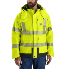 Casaco impermeável isolante Sherwood de alta visibilidade Classe 3 para homem: Casaco Rain Defender