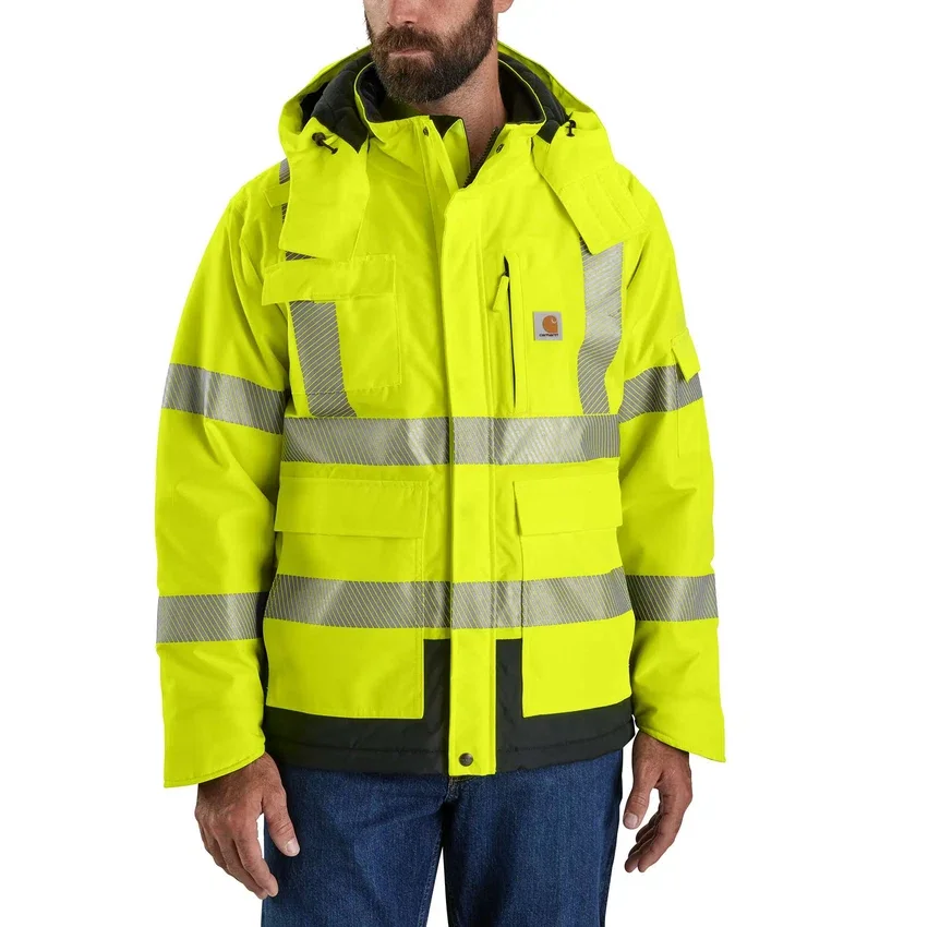Casaco impermeável isolante Sherwood de alta visibilidade Classe 3 para homem: Casaco Rain Defender