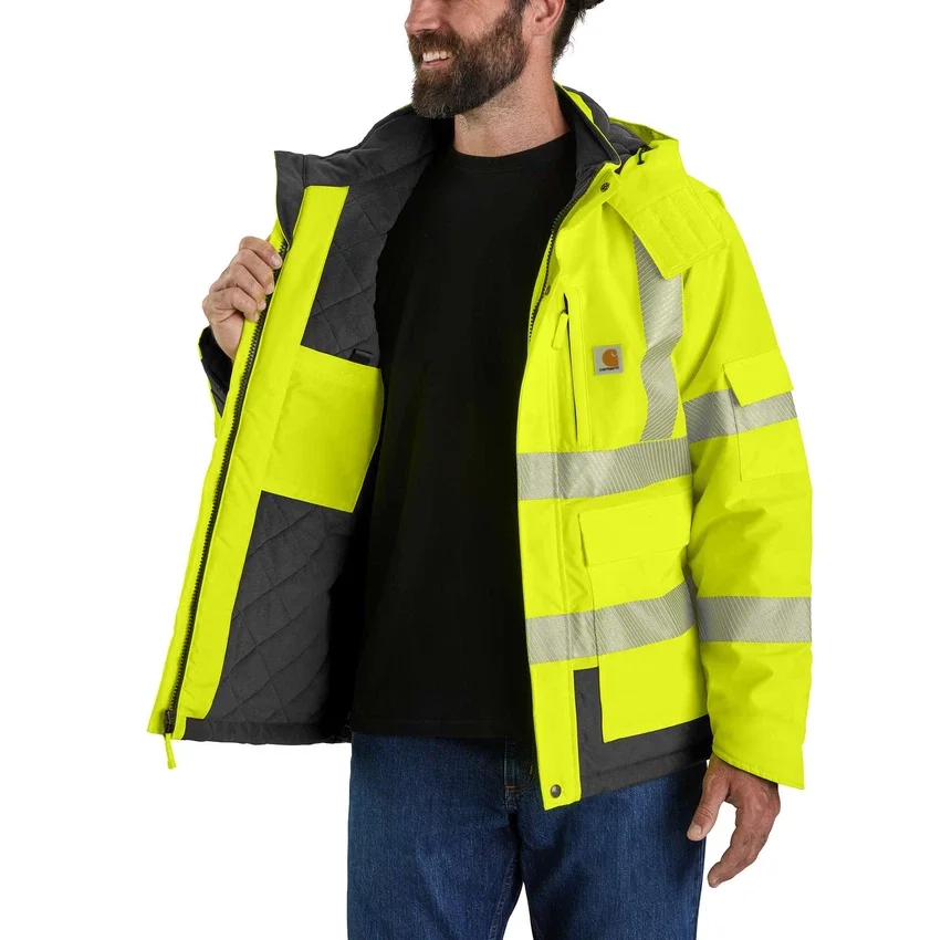 Casaco impermeável isolante Sherwood de alta visibilidade Classe 3 para homem: Casaco Rain Defender
