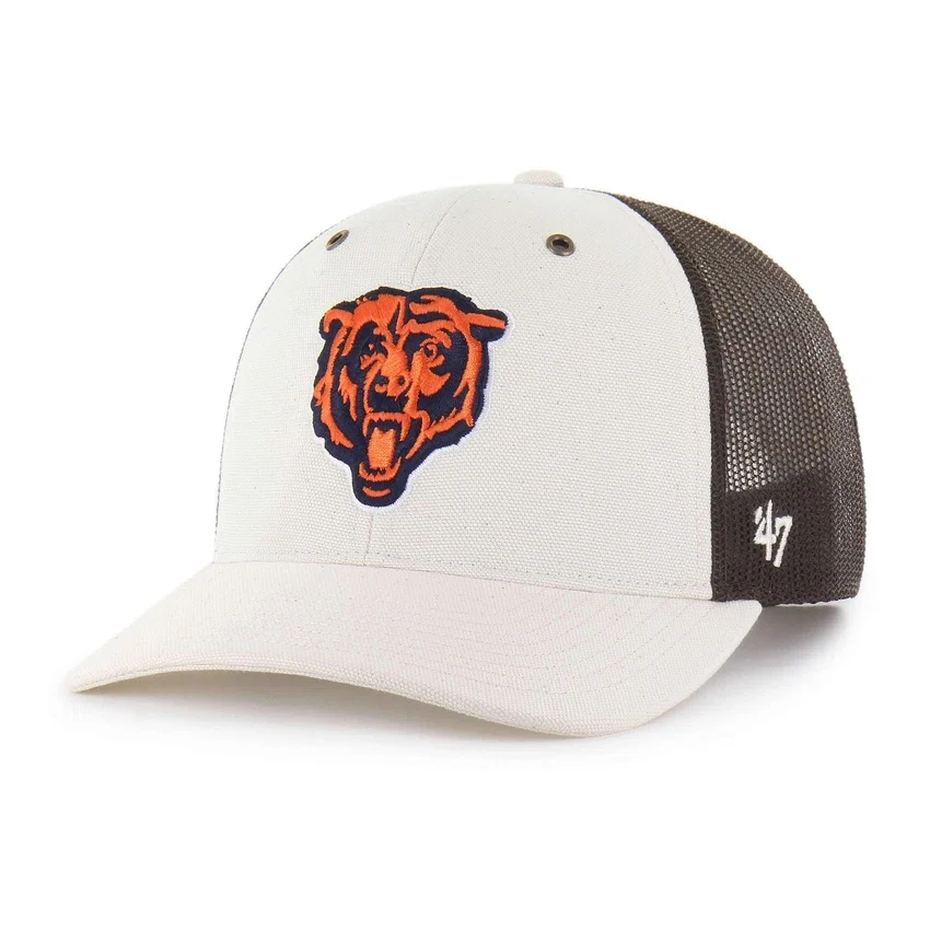 Chicago Bears '47 Boné Trucker sem tingir, corte descontraído