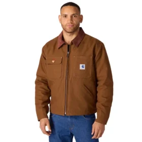 Chore Coat para homem da série Crafted, em tecido de algodão e forro de sherpa