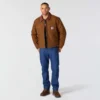 Chore Coat para homem da série Crafted, em tecido de algodão e forro de sherpa
