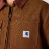 Chore Coat para homem da série Crafted, em tecido de algodão e forro de sherpa