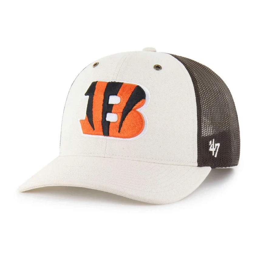 Cincinnati Bengals '47 Boné Trucker sem tingir, corte descontraído