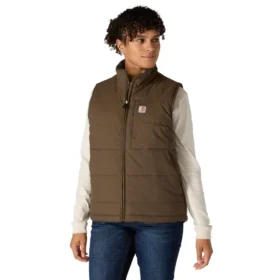 Colete acolchoado reversível, isolado e resistente à água para mulher Montana - Colete Rain Defender