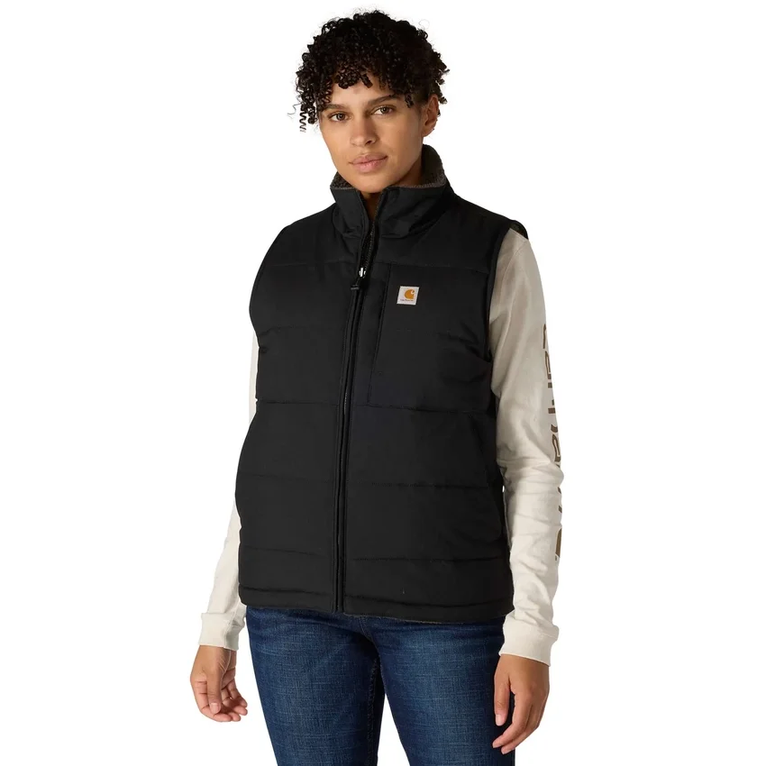 Colete acolchoado reversível, isolado e resistente à água para mulher Montana - Colete Rain Defender