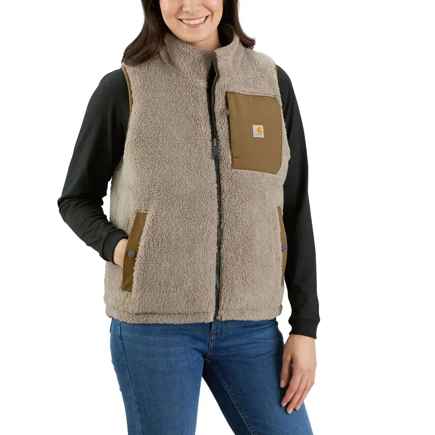 Colete acolchoado reversível, isolado e resistente à água para mulher Montana - Colete Rain Defender