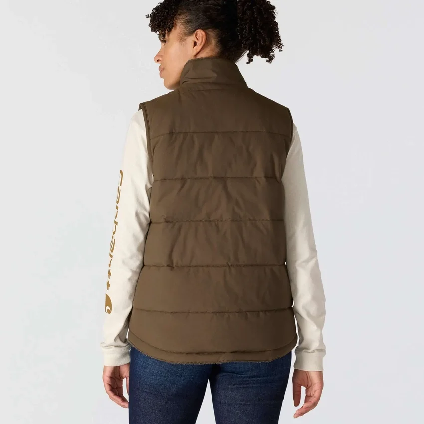 Colete acolchoado reversível, isolado e resistente à água para mulher Montana - Colete Rain Defender