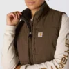 Colete acolchoado reversível, isolado e resistente à água para mulher Montana - Colete Rain Defender