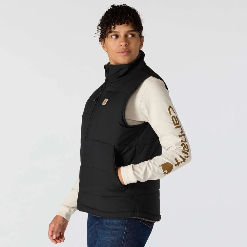 Colete acolchoado reversível, isolado e resistente à água para mulher Montana - Colete Rain Defender