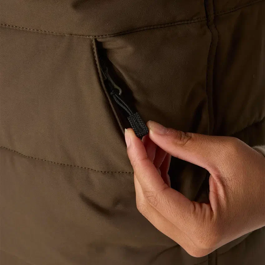 Colete acolchoado reversível, isolado e resistente à água para mulher Montana - Colete Rain Defender