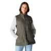 Colete feminino com forro Sherpa, isolante e resistente à água - Colete Rain Defender
