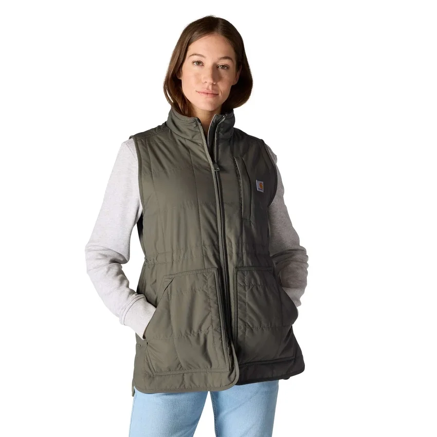Colete feminino com forro Sherpa, isolante e resistente à água - Colete Rain Defender