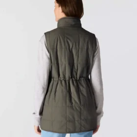 Colete feminino com forro Sherpa, isolante e resistente à água – Colete Rain Defender