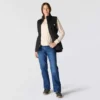 Colete feminino com forro Sherpa, isolante e resistente à água - Colete Rain Defender