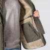Colete feminino com forro Sherpa, isolante e resistente à água - Colete Rain Defender