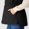 Colete feminino com forro Sherpa, isolante e resistente à água - Colete Rain Defender
