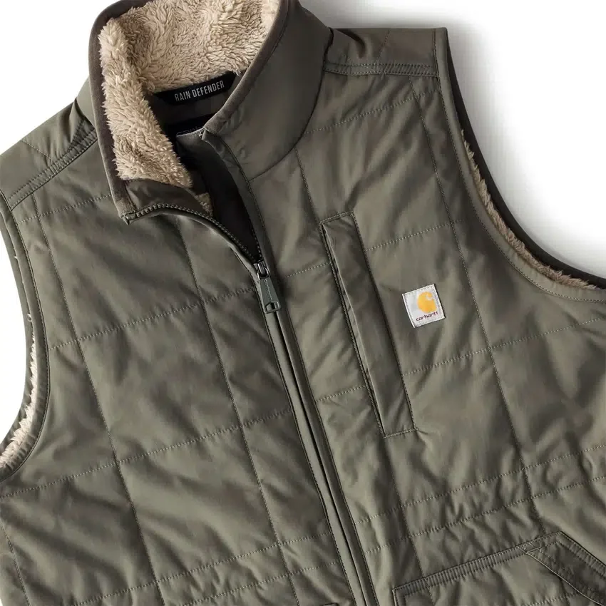 Colete feminino com forro Sherpa, isolante e resistente à água - Colete Rain Defender