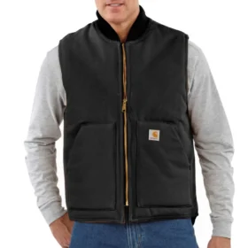 Colete isolante icónico V01 Firm Duck para homem, em tecido de algodão resistente