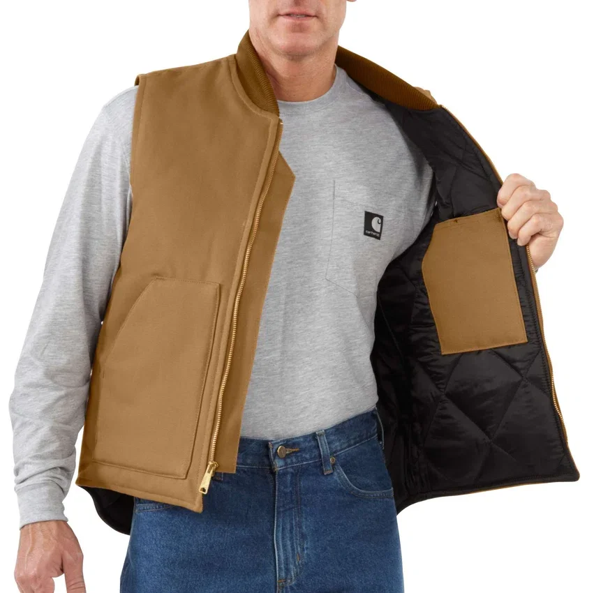Colete isolante icónico V01 Firm Duck para homem, em tecido de algodão resistente