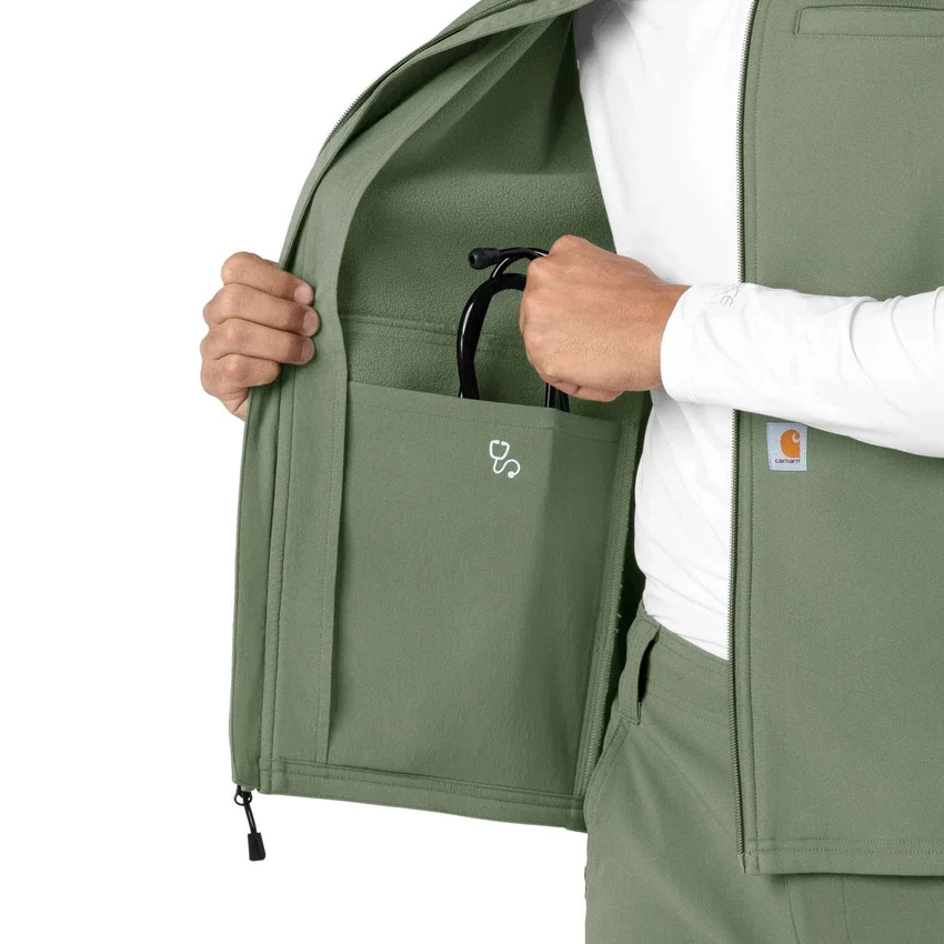 Colete médico de velo colado Rugged Flex® para homem