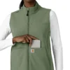 Colete médico feminino em velo colado Rugged Flex®