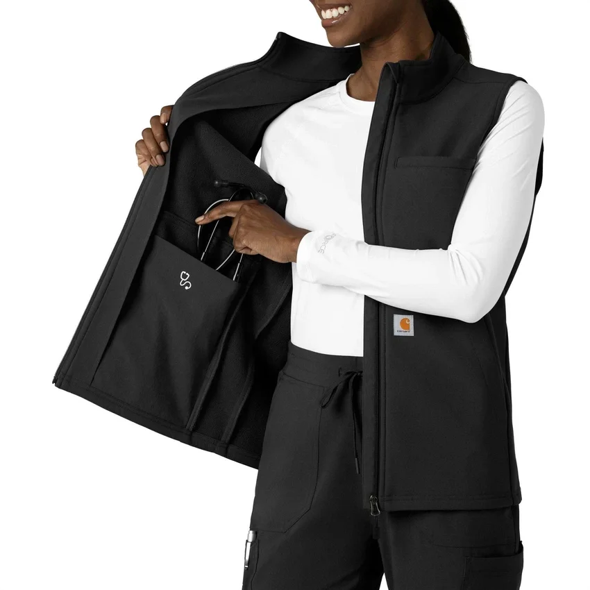 Colete médico feminino em velo colado Rugged Flex®