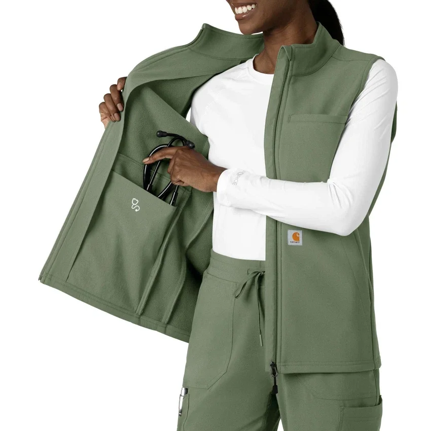 Colete médico feminino em velo colado Rugged Flex®