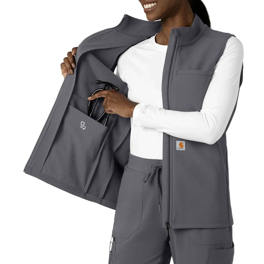Colete médico feminino em velo colado Rugged Flex®