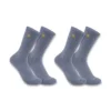 Conjunto de 2 pares de meias Carhartt Force® de peso médio para mulher