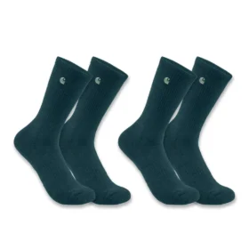 Conjunto de 2 pares de meias Carhartt Force® de peso médio para mulher