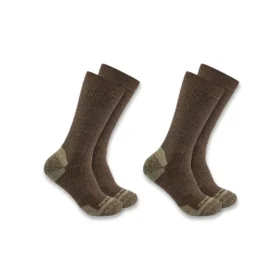 Conjunto de 2 pares de meias curtas de mistura de lã sintética de espessura média