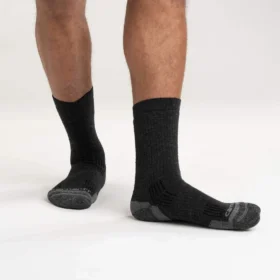 Conjunto de 2 pares de meias curtas de mistura de lã sintética de espessura média