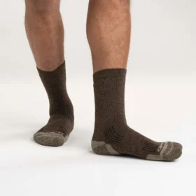 Conjunto de 2 pares de meias curtas de mistura de lã sintética de espessura média