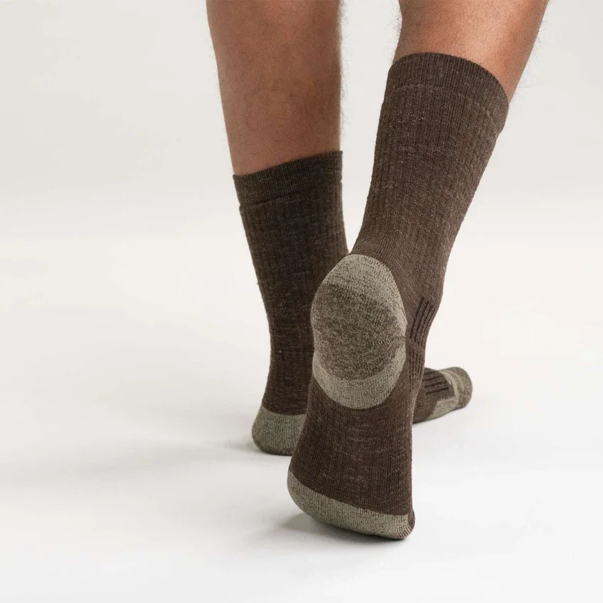 Conjunto de 2 pares de meias curtas de mistura de lã sintética de espessura média