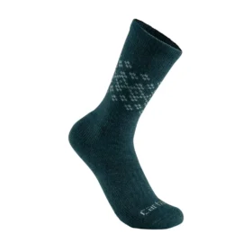 Conjunto de 2 pares de meias curtas Fairisle para mulher, de mistura de lã sintética de espessura média